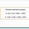 1 Per 6 Dijadikan Persen